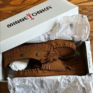 Minnetonka Brown Moccasins